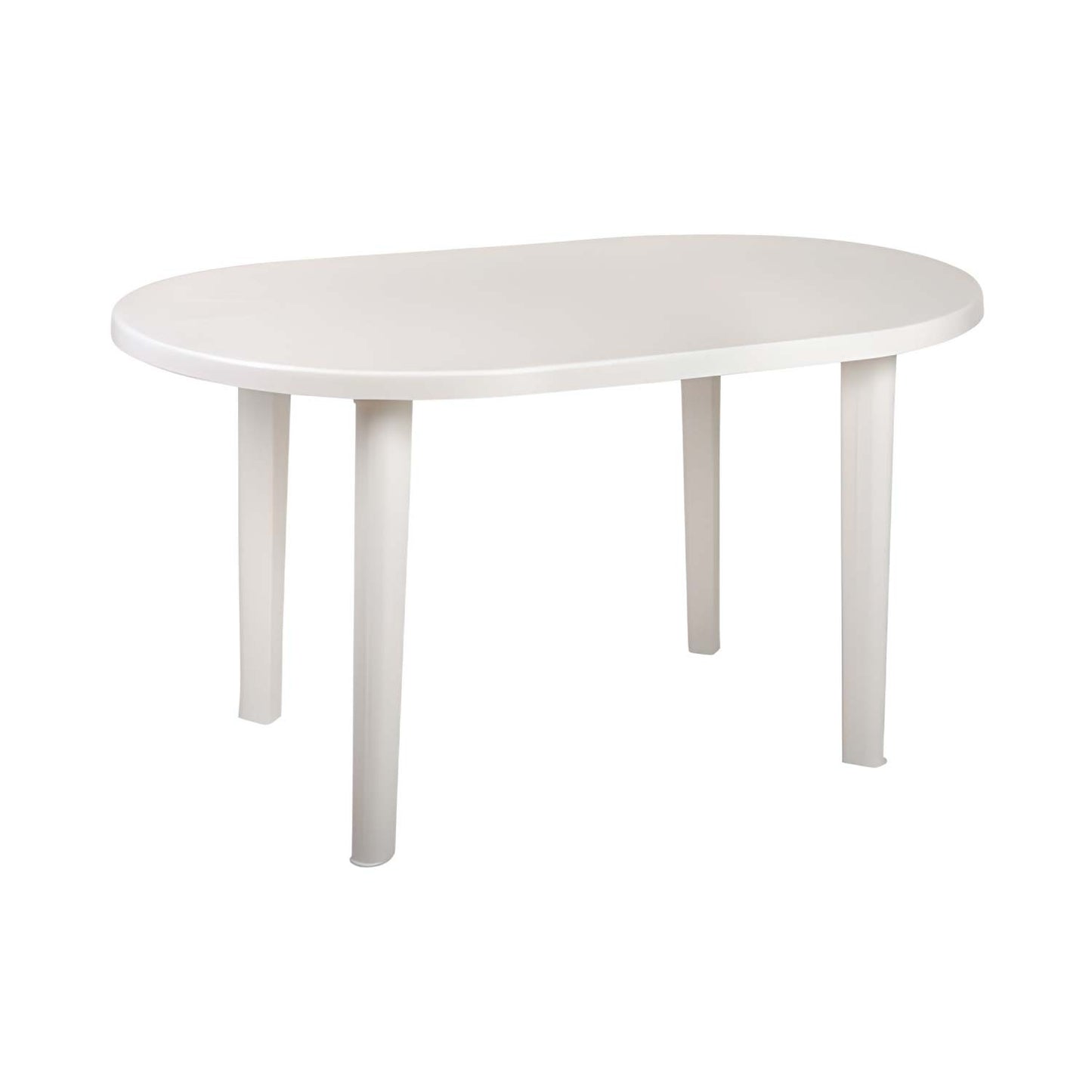 Mesa De Resina Oval Breeze Blanco 137x85x72cm O91_0