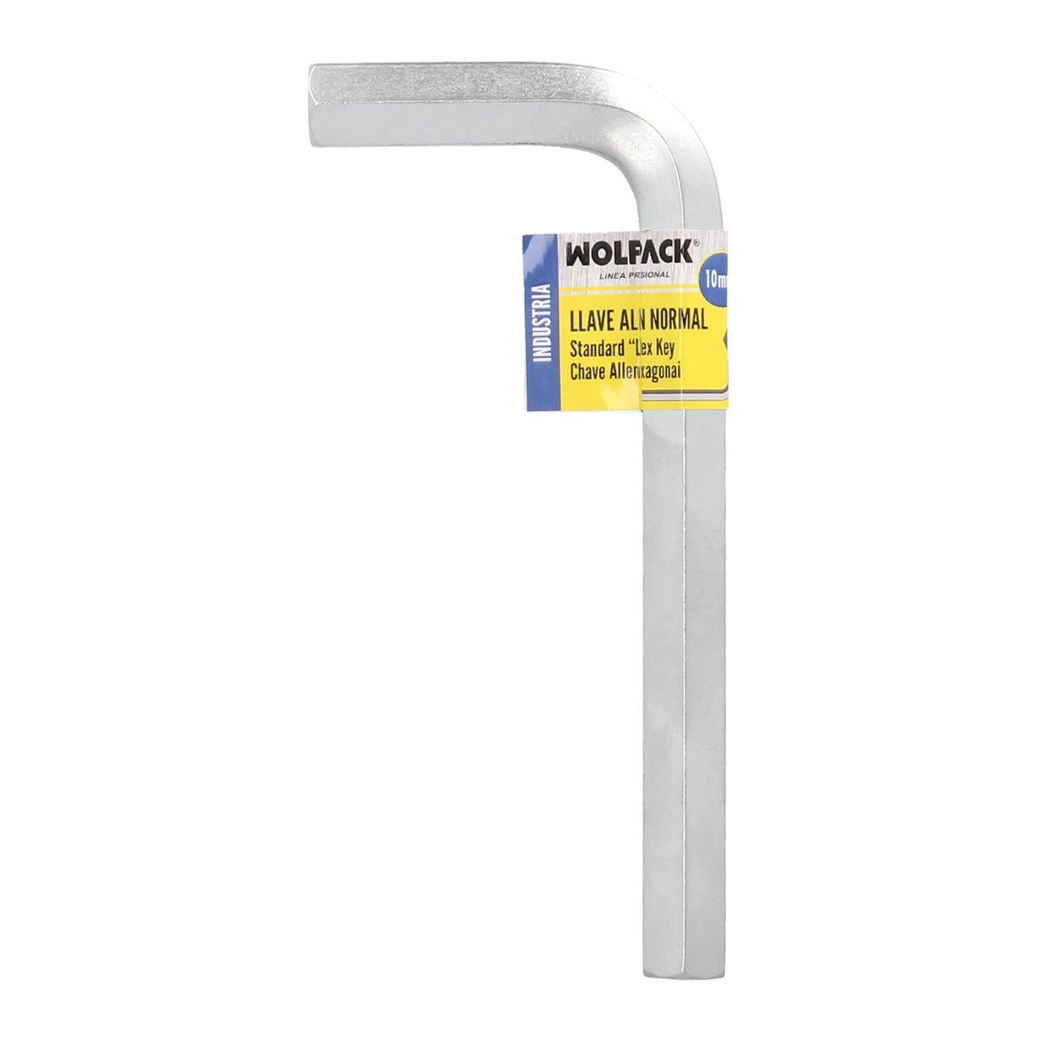 Llave Allen Standar Acero Cromo Vanadio Profesional 10,0 Mm. Llave Hexagonal, Llave Allen Taller Mecanica, Llave Allen Bricolaje