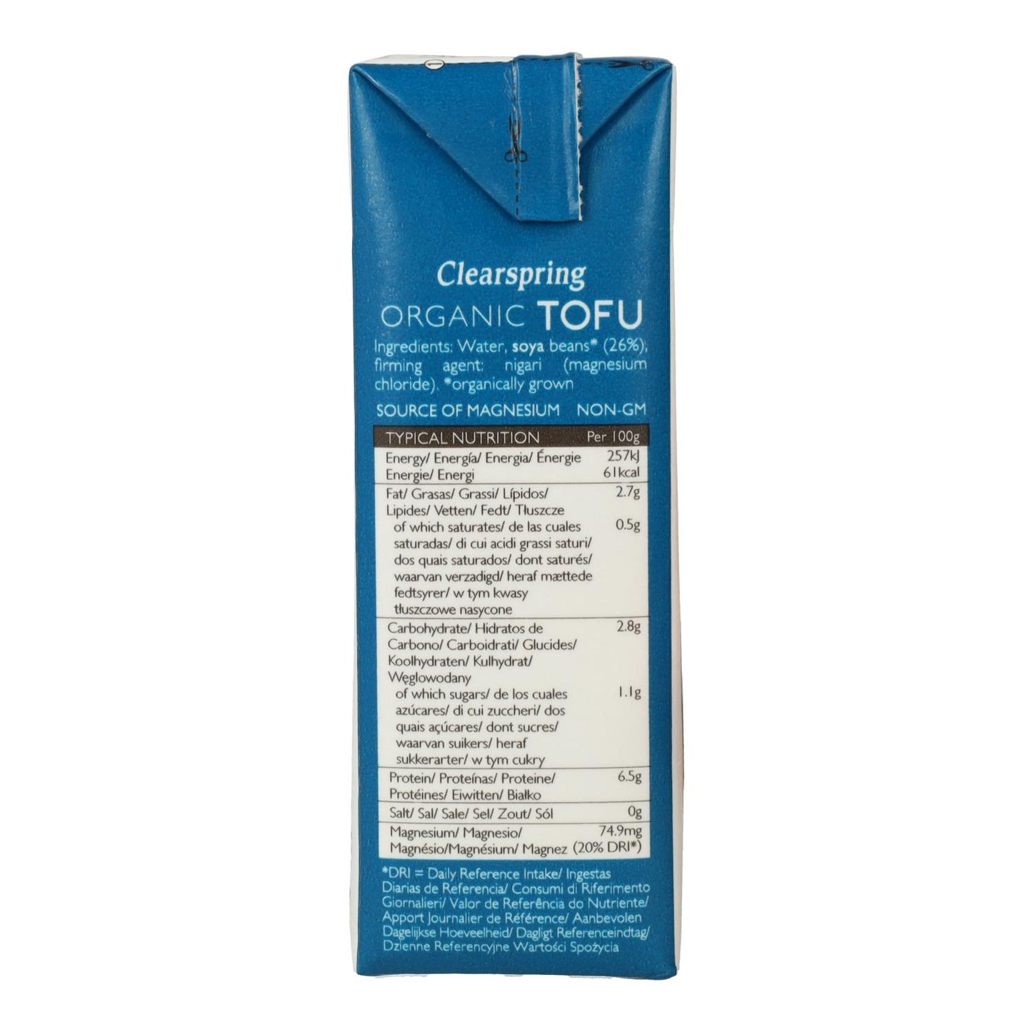 Tofu sedoso japonês Clearspring, 300g
