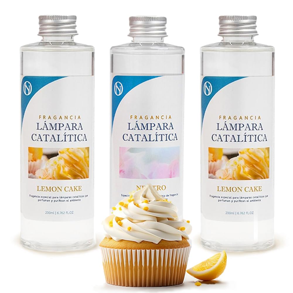 Pack Ahorro 3x Fragancias Para Lámpara Catalítica: 2 Aromas Lemon Cake 500ml + Limpiador Neutro 200ml_0