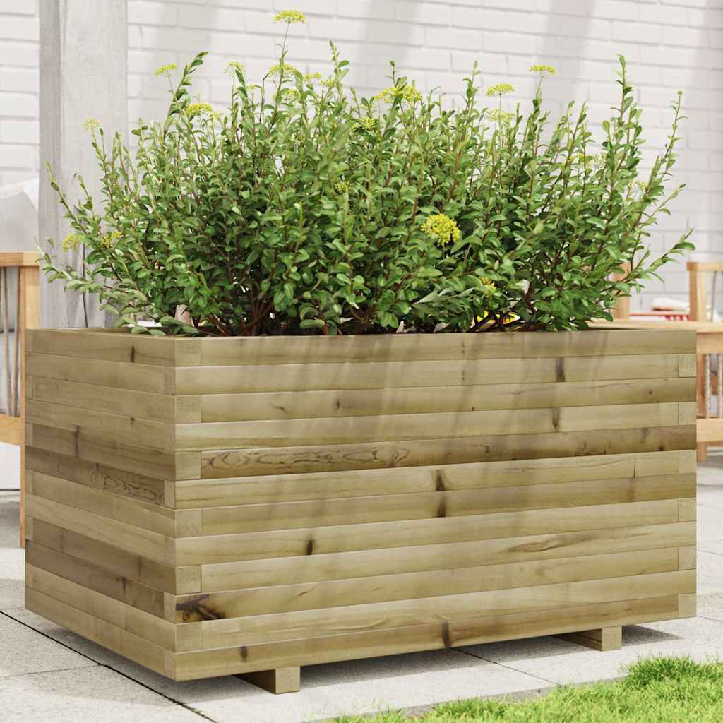 Jardinera Madera De Pino Impregnada 90x60x49,5 Cm_1