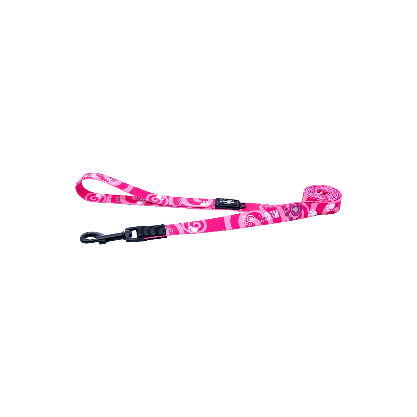Correa Para Perro, Modelo Fusion De Rogz, Estampado Huellas Rosas. Talla L (21-40kg)_2