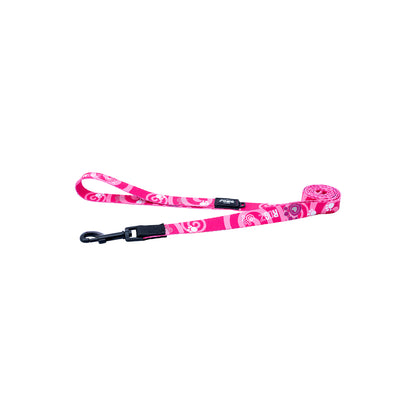 Correa Para Perro, Modelo Fusion De Rogz, Estampado Huellas Rosas. Talla L (21-40kg)_2