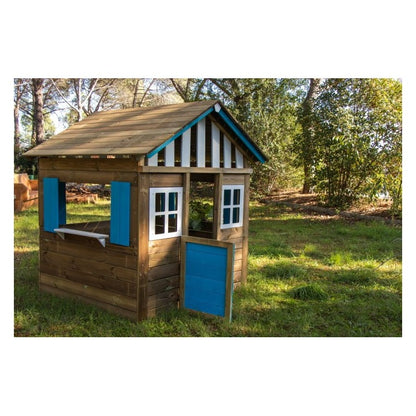 Casita De Madera Masgames Lollipop Xl Azul Sin Suelo De Madera._5