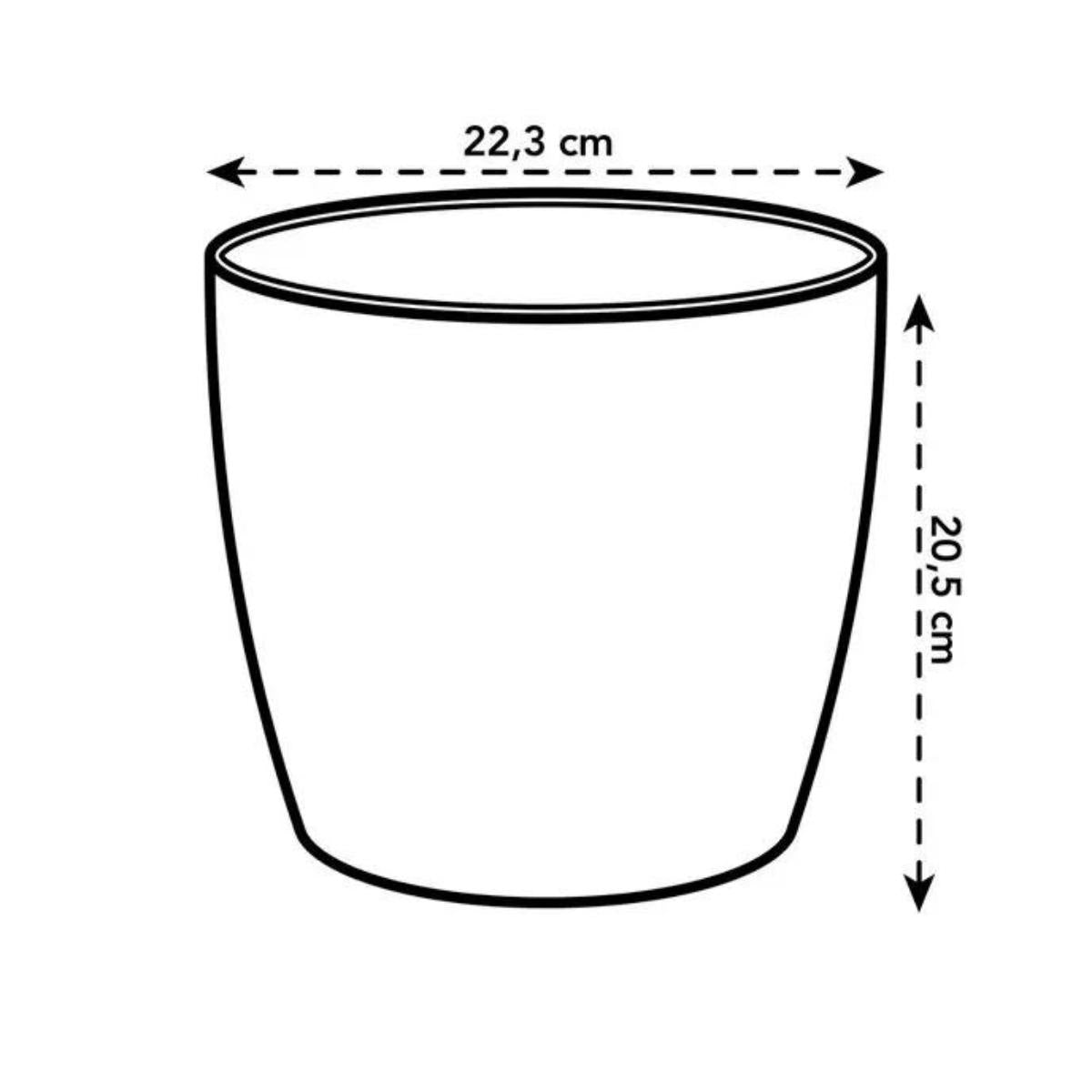 Coleção Elho Coffee Vaso Redondo Reciclado 22 cm