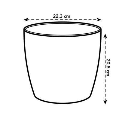 Coleção Elho Coffee Vaso Redondo Reciclado 22 cm