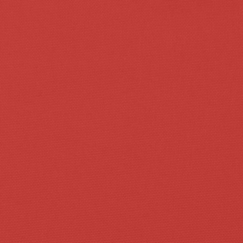 Vidaxl Cojín Para Banco De Jardín Tela Rojo 110x50x7 Cm_5