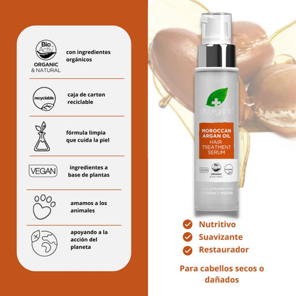 Dr. Organic Argan Oil Hair Serum 100ml