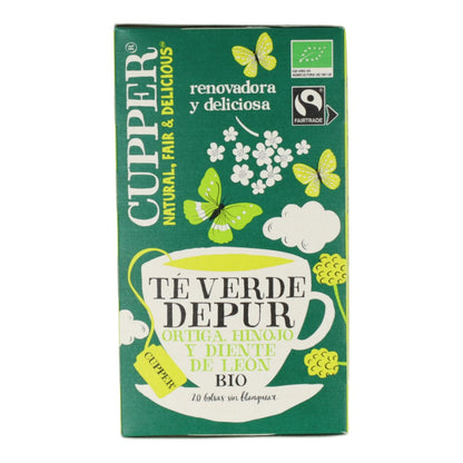 Chá Verde Depur Bio Cupper 20 saquetas 