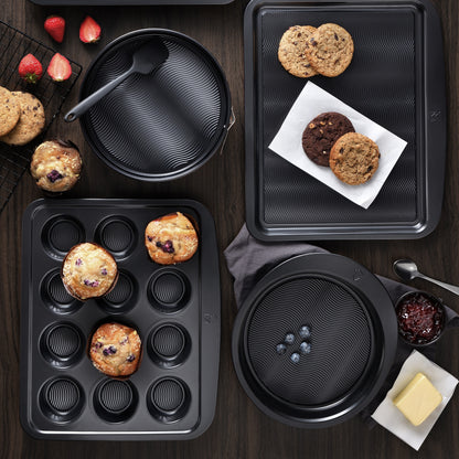 Molde Cuadrado De Horno Para 6 Muffins 28,9x23,1x3,3cm En Acero Al Carbono Masterpro_3