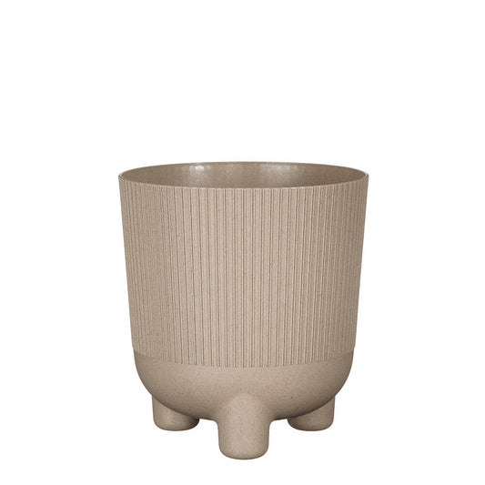Macetero Taupe Plástico Reciclado 18cm_0
