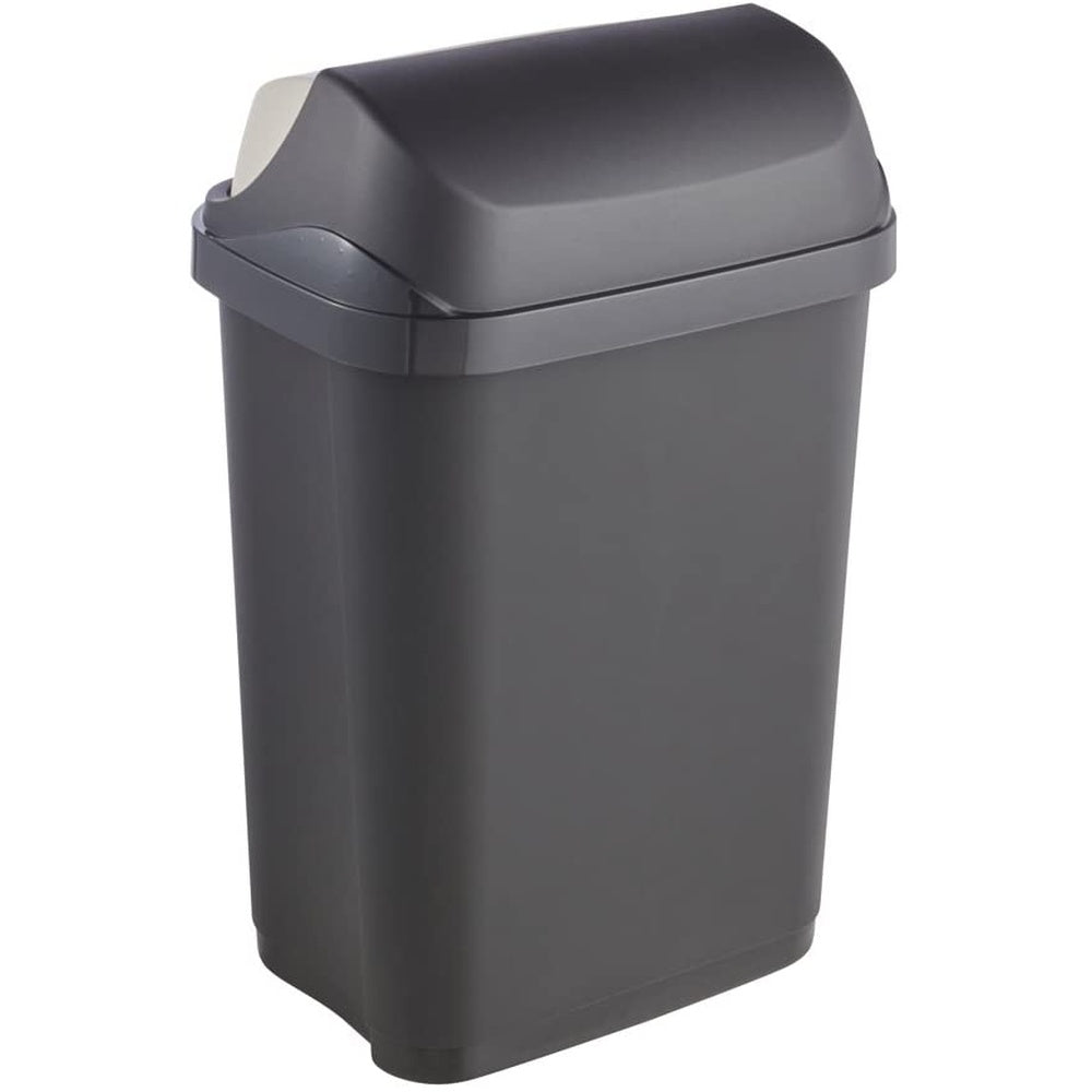 Cubo De Basura Con Tapa Deslizante, 10 L, Rasmus, Gris Grafito_1