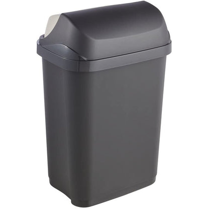 Cubo De Basura Con Tapa Deslizante, 10 L, Rasmus, Gris Grafito_1