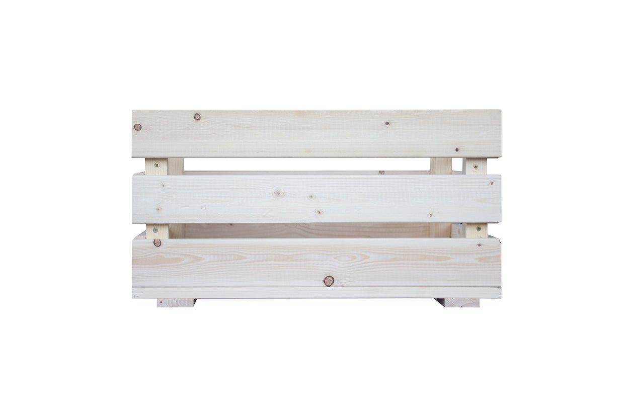 Caja De Fruta Decorativa De Madera Natural De 49 X 30 X 26 Cm_1