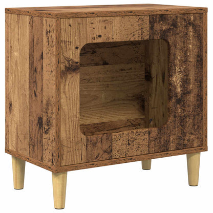 Casa Para Gatos Madera Vieja 51 X 30 X 52 Cm_0