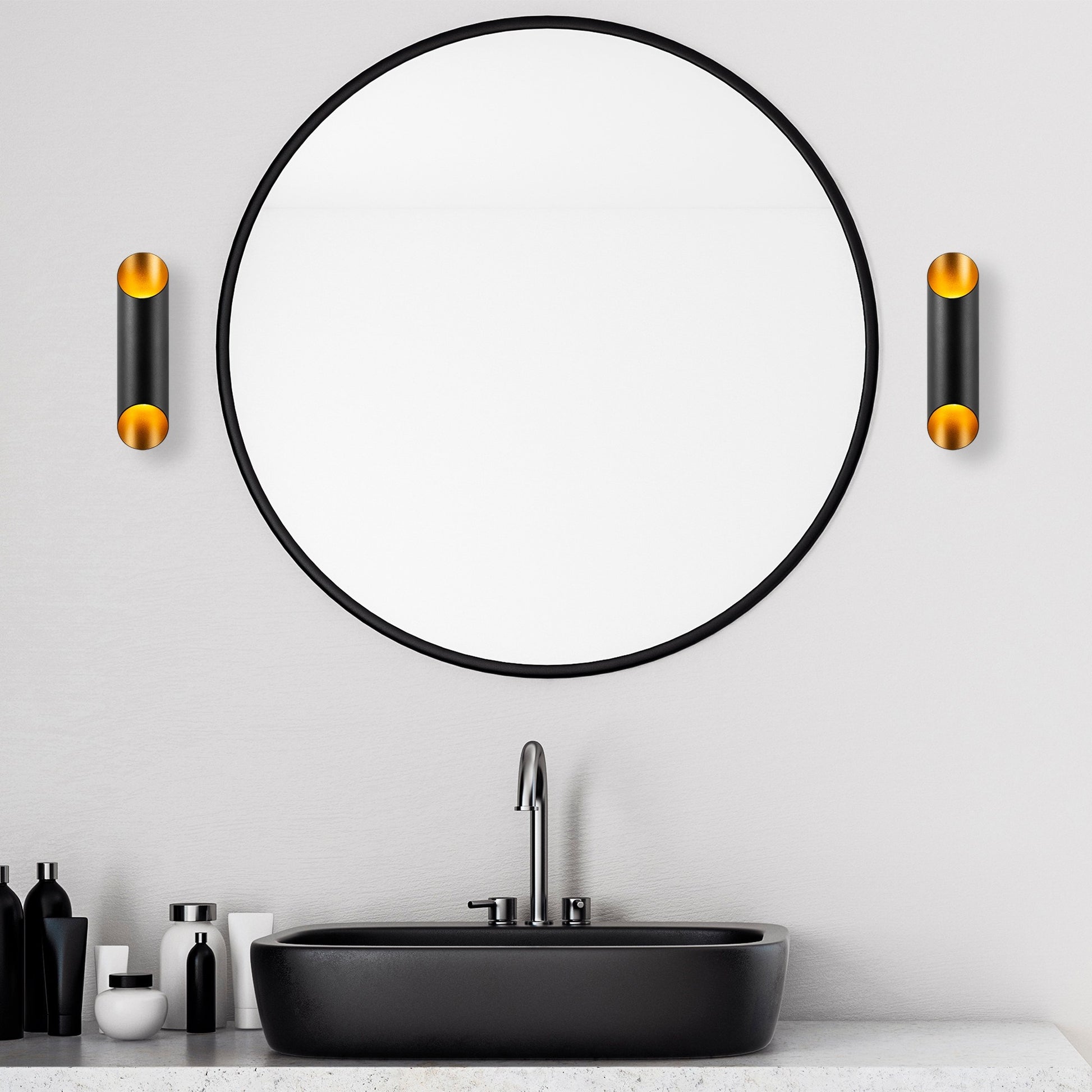 Aplique De Pared, Metal , Negro, 8x12x30, Casquillo 2 X G9 Max 10 W