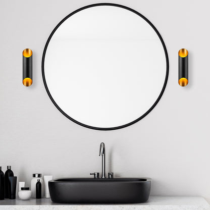 Aplique De Pared, Metal , Negro, 8x12x30, Casquillo 2 X G9 Max 10 W