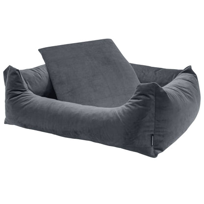 Madison Cama Para Perros Velvet Gris 80x67x22 Cm / Vetonek_1