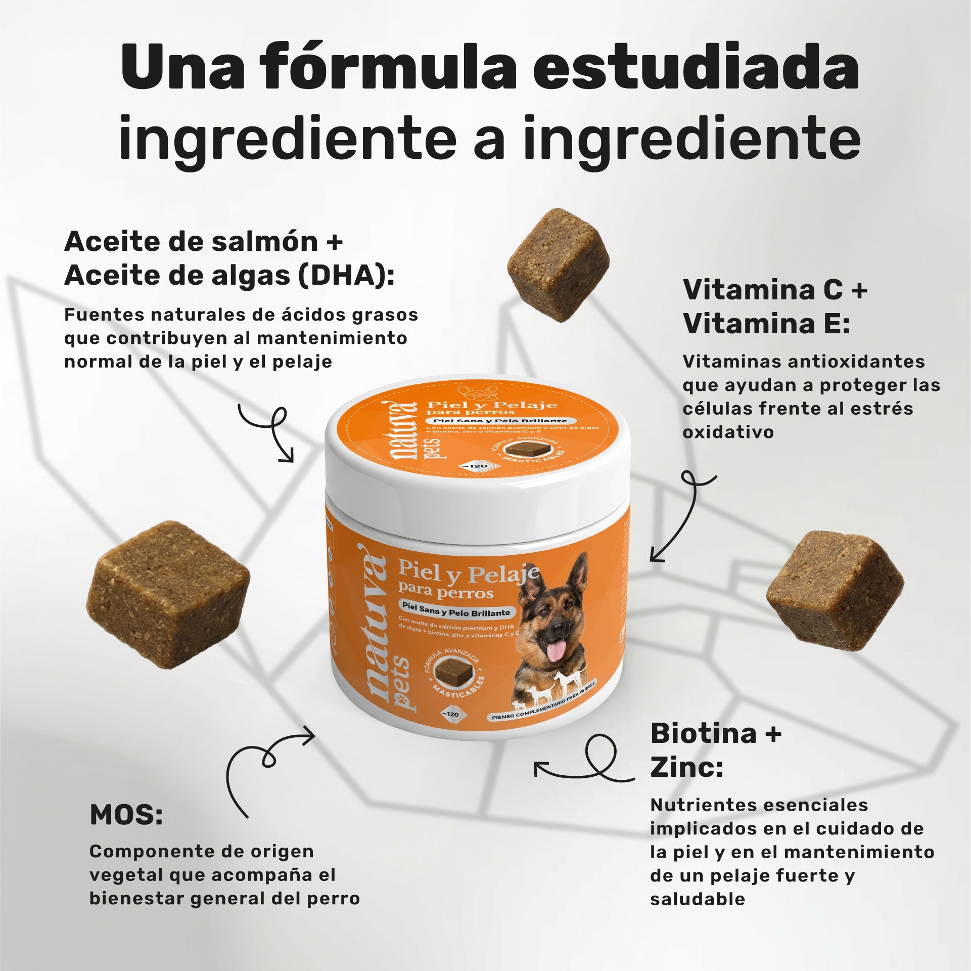 Pack Condroprotector + Aceite De Salmón Para Perros. Suplementos Mascotas. 240 Masticables. Natuva Pets_3