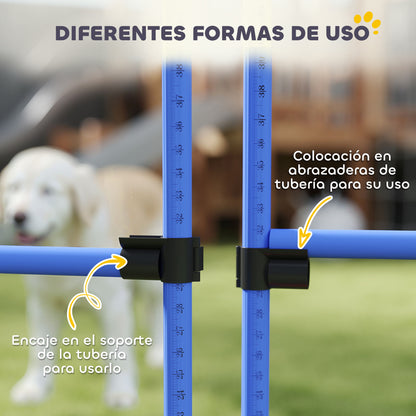 Pawhut Set Entrenamiento Agilidad Perros 4 Vallas De Salto Con Altura Ajustable_3