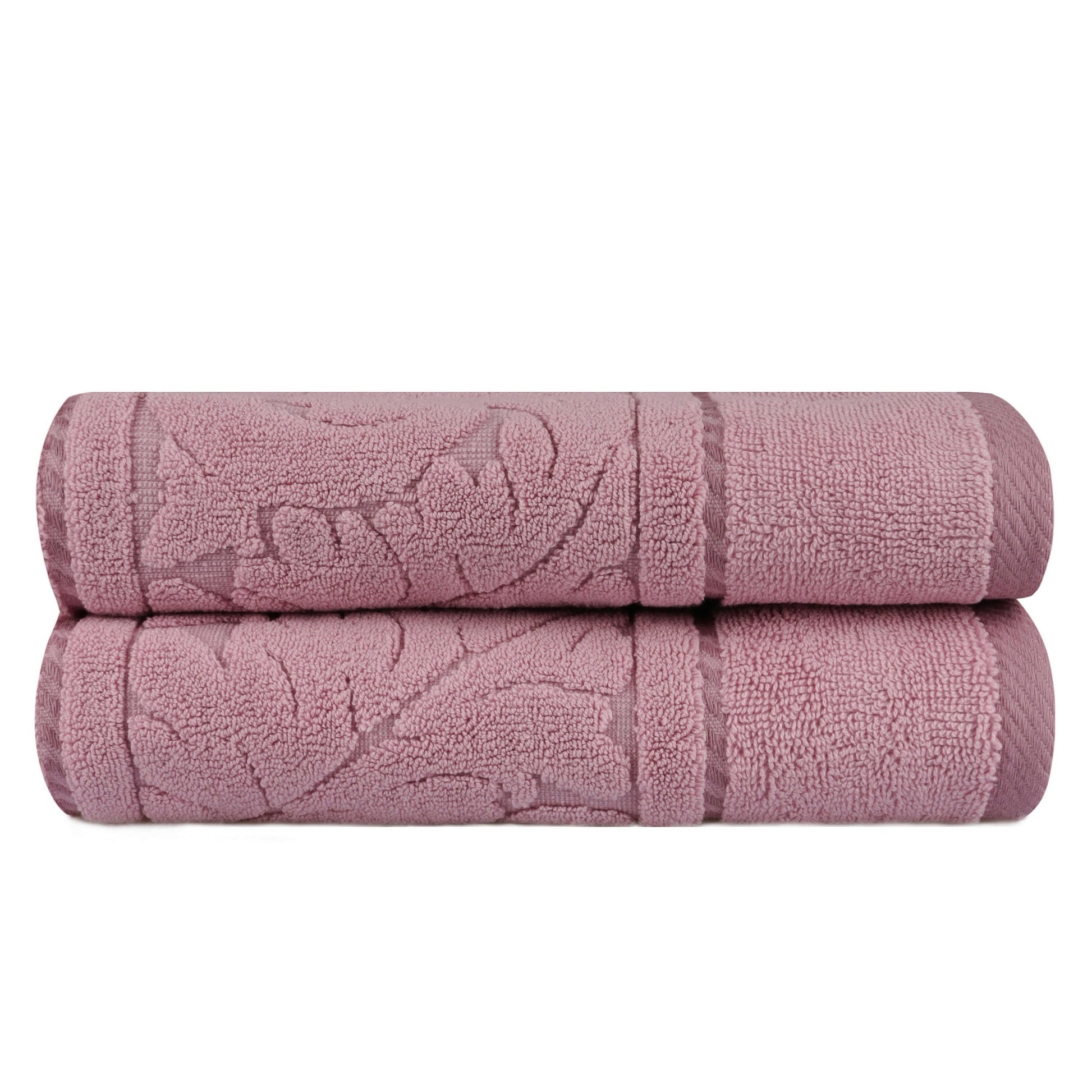 Juego De Toallas De Mano (2 Piezas) Rosa Palo_1