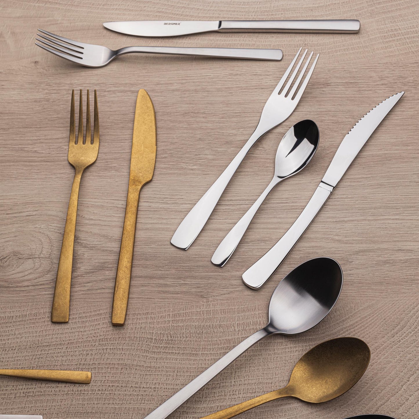 Set De 3 Tenedores De Mesa Nice En Acero Inoxidable Bergner_2