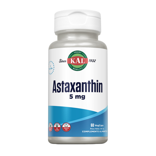 Astaxantina 5 mg Kal 60 cápsulas