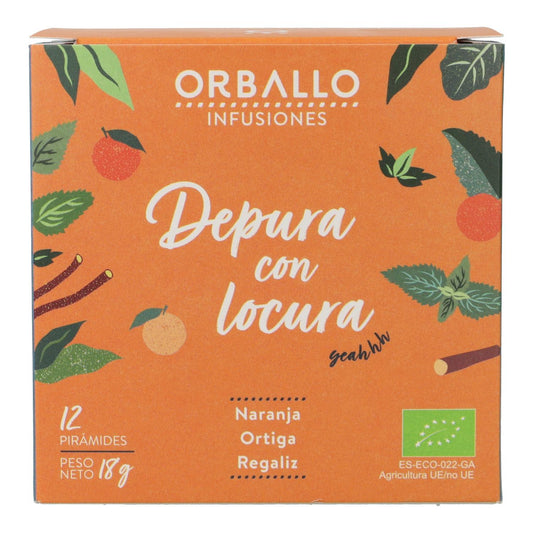 Infusão "Limpeza Louca" Bio Orballo 15 pirâmides