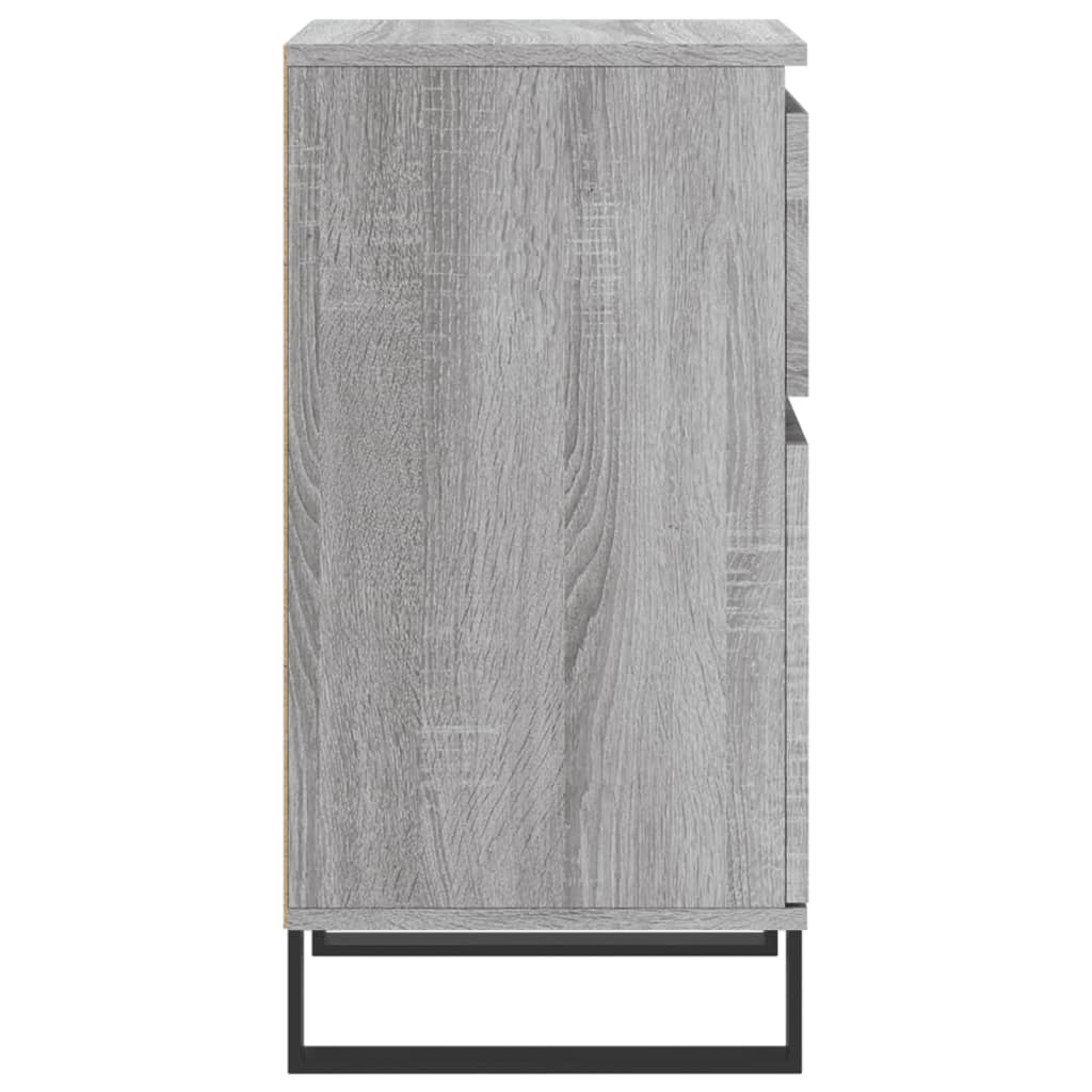 Aparador Madera De Ingeniería Gris Sonoma 40x35x70 Cm / Vetonek_4