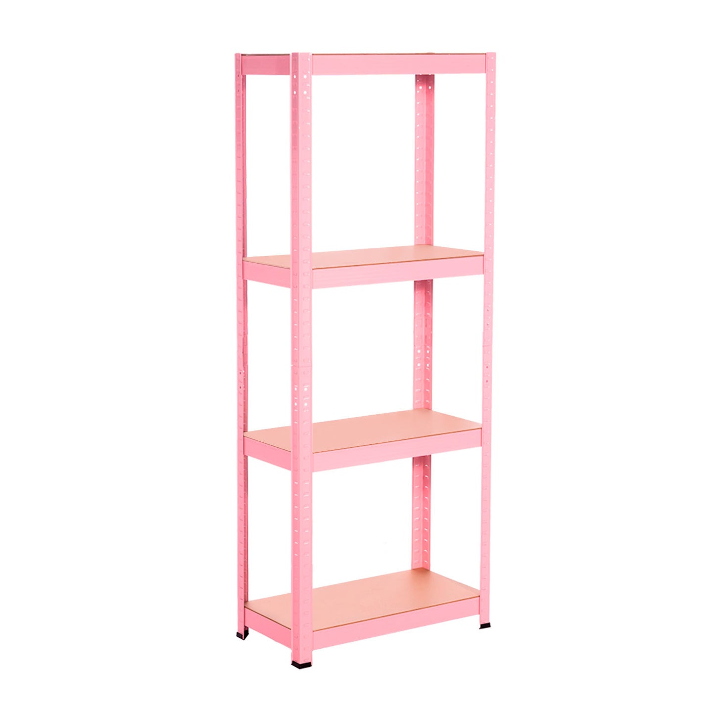 Estantería Metálica Rosa Con 4 Baldas Ajustables 148x60x30cm 240kg 7house_0