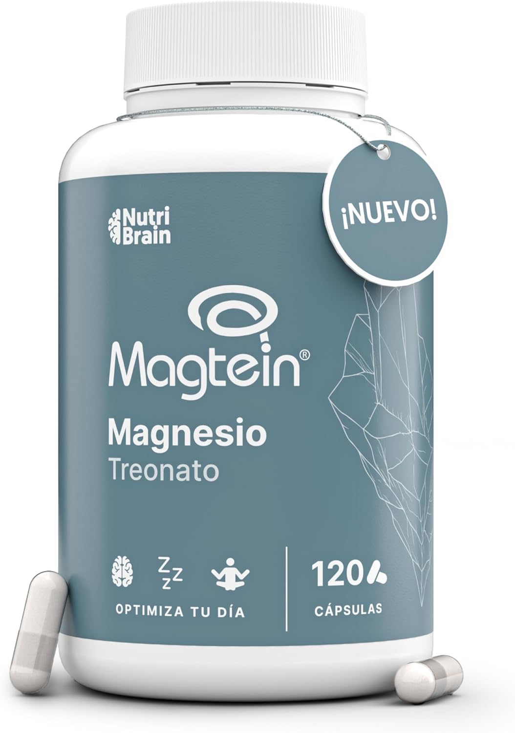 Magnesio L-treonato 2000mg Magtein Cerebro Nutribrain 120 Cápsulas_0