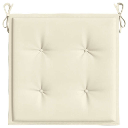 Vidaxl Cojín Silla Jardín Respaldo Bajo 4 Uds Tela Oxford Crema_4