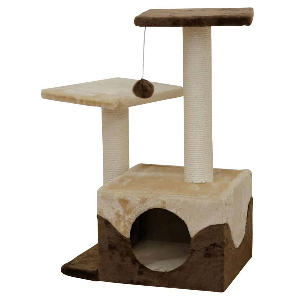 Kerbl Poste Rascador Para Gatos Saphir Marrón Y Beige 70 Cm_0