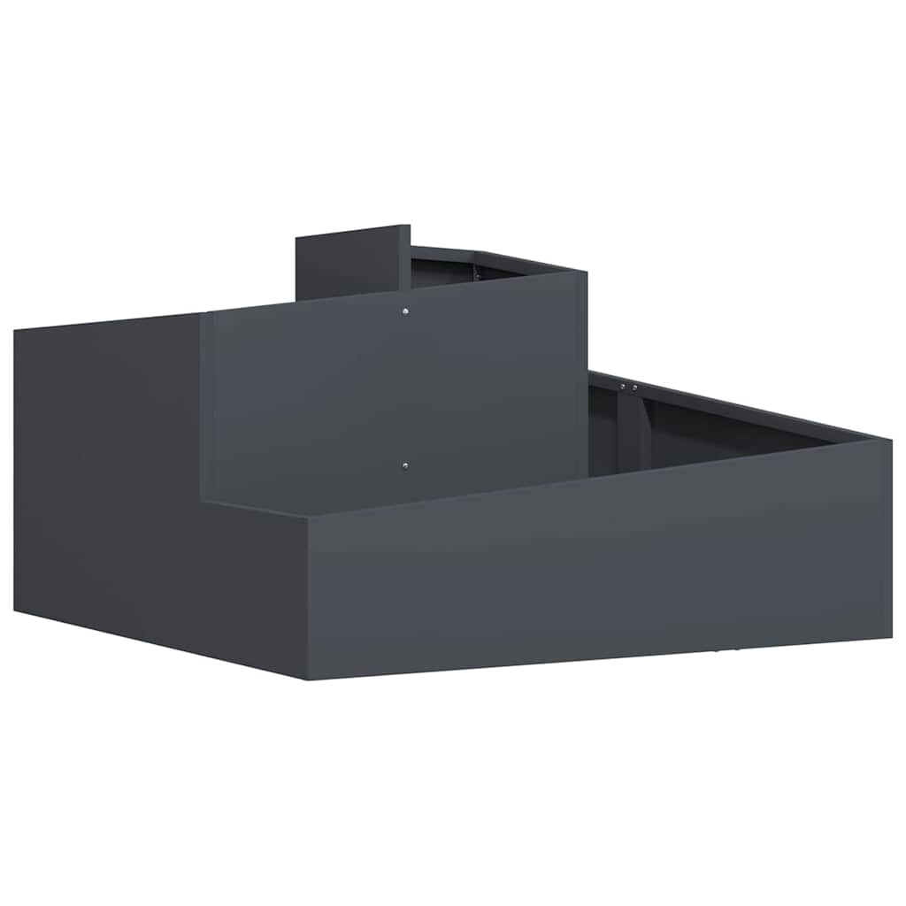 Macetero De Jardín Gris Antracita 80 X 80 X 50 Cm_0