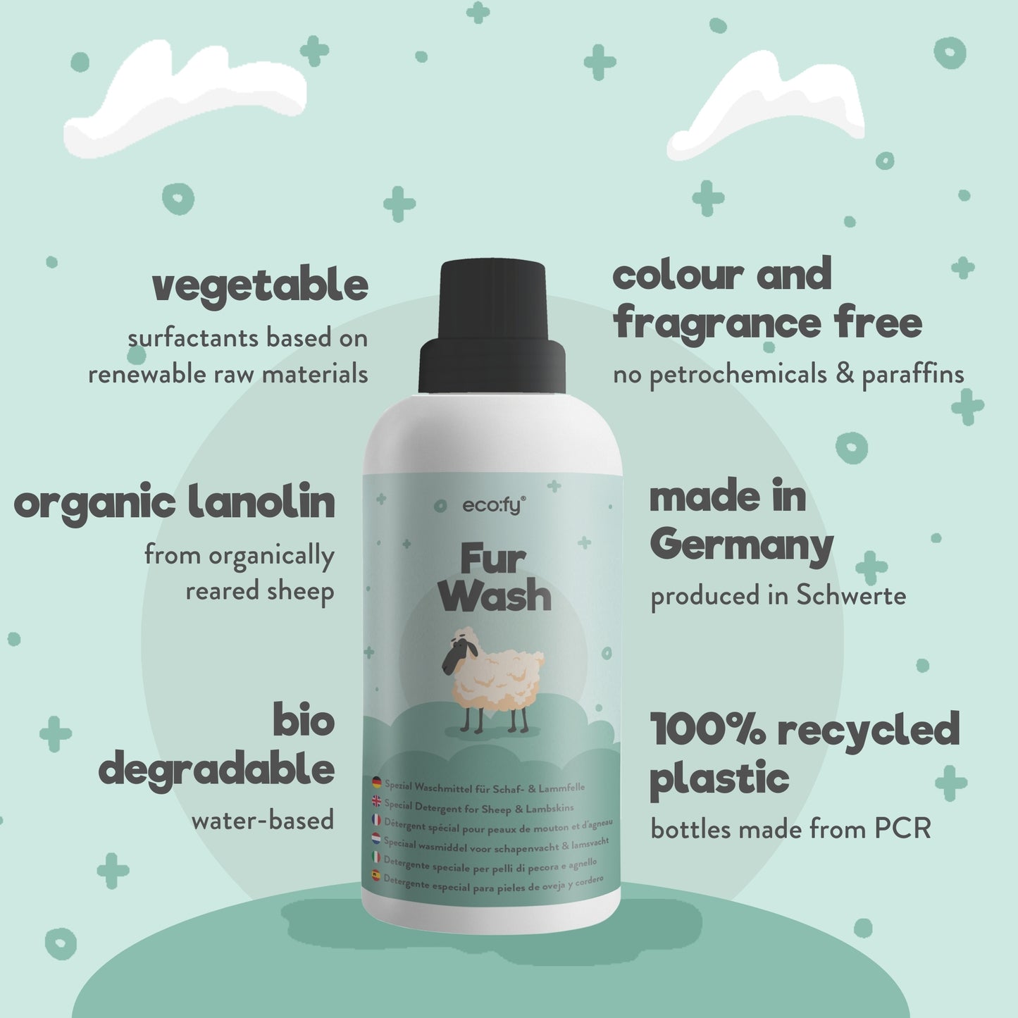 Detergente Especial Para Pieles De Oveja Y Cordero - Eco:fy - 500 Ml_2