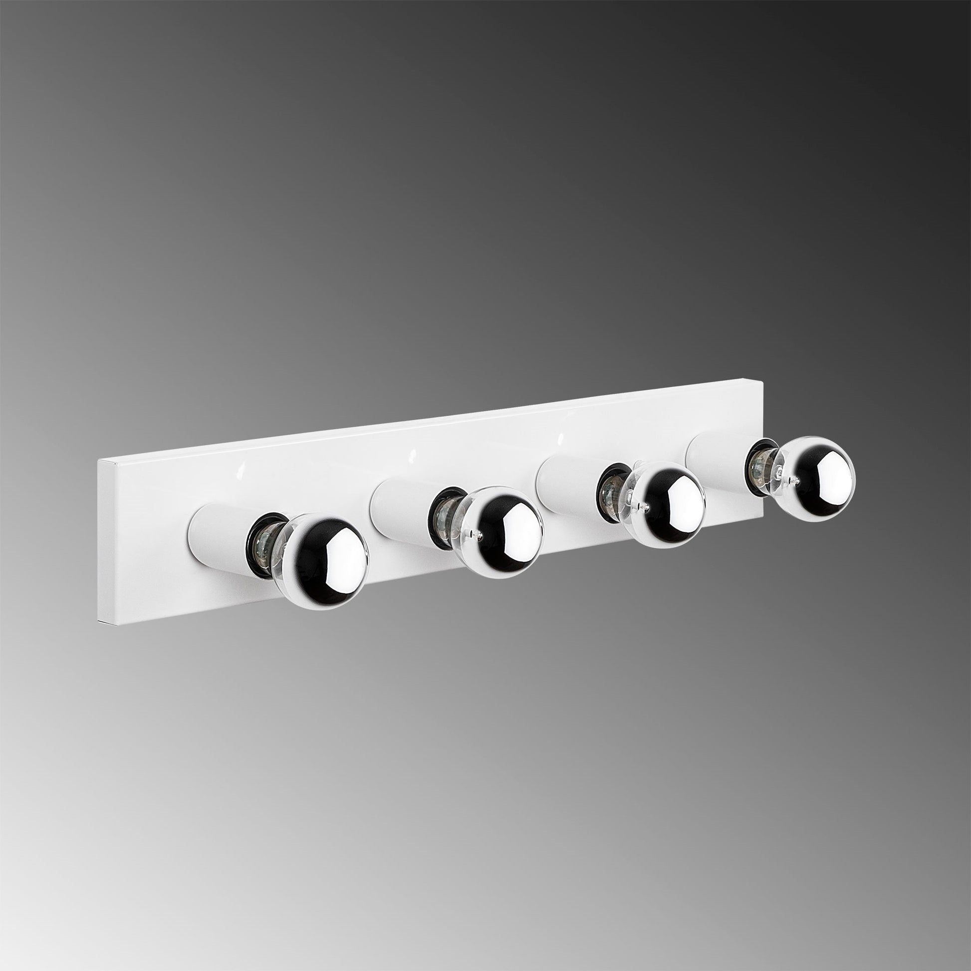 Aplique De Pared, Metal , Blanco, 10x10x60, Casquillo 4 X E27 Max 40 W