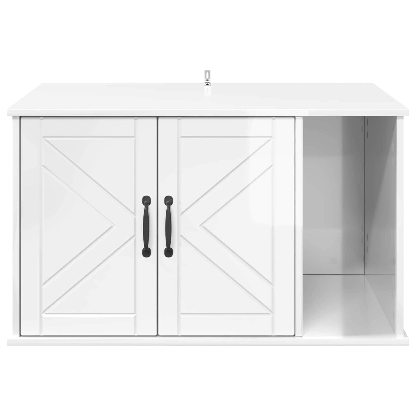 Casa Para Gatos Brillante 85 X 55 X 50 Cm Madera De Ingeniería_5