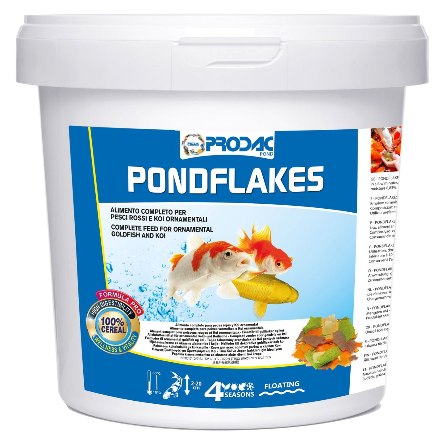 Alimento Para Peces De Estanque En Escamas Pondflakes 1 Kg_0