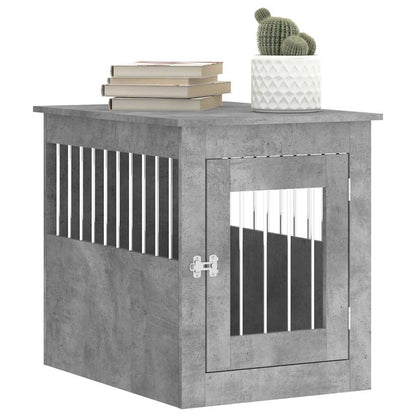 Jaula Para Perros Madera Ingeniería Gris Hormigón 55x75x65 Cm_3