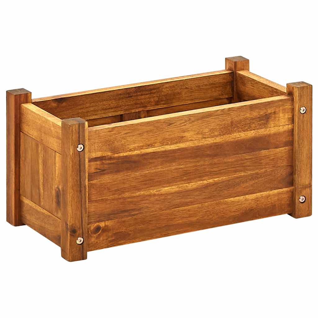 Arriate De Madera De Acacia 50x25x25 Cm_0