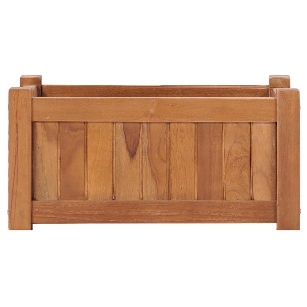 Arriate Elevado Madera Maciza De Teca 50x25x25 Cm_2