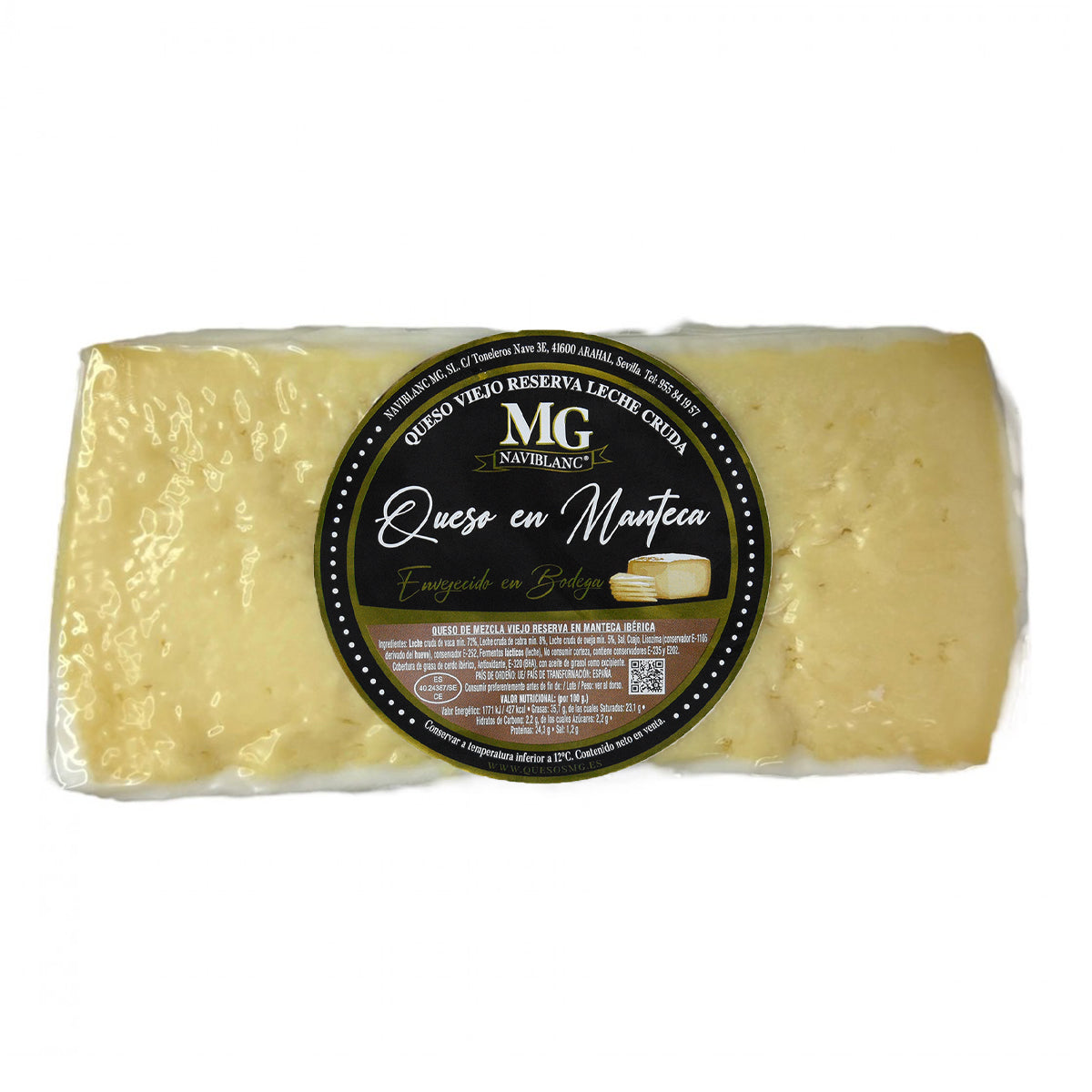 Queso Curado En Manteca Envejecido En Bodega Mg 1/2 (1,5 / 1,7 Kg)_0
