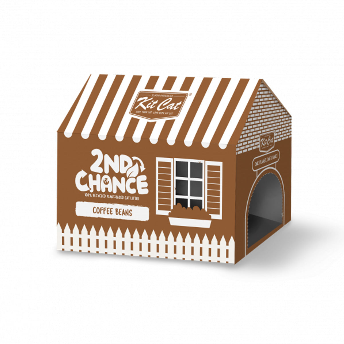 Pack de 6 Kit Cat Arena Eco 2ª Chance - Grãos de Café (Natural) 2,5 Kg Sementes de Café, Ervilha e Mandioca