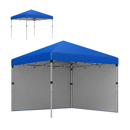 Outsunny Carpa Plegable 3x3 M Con Altura Ajustable Y Bolsa De Transporte Azul_0