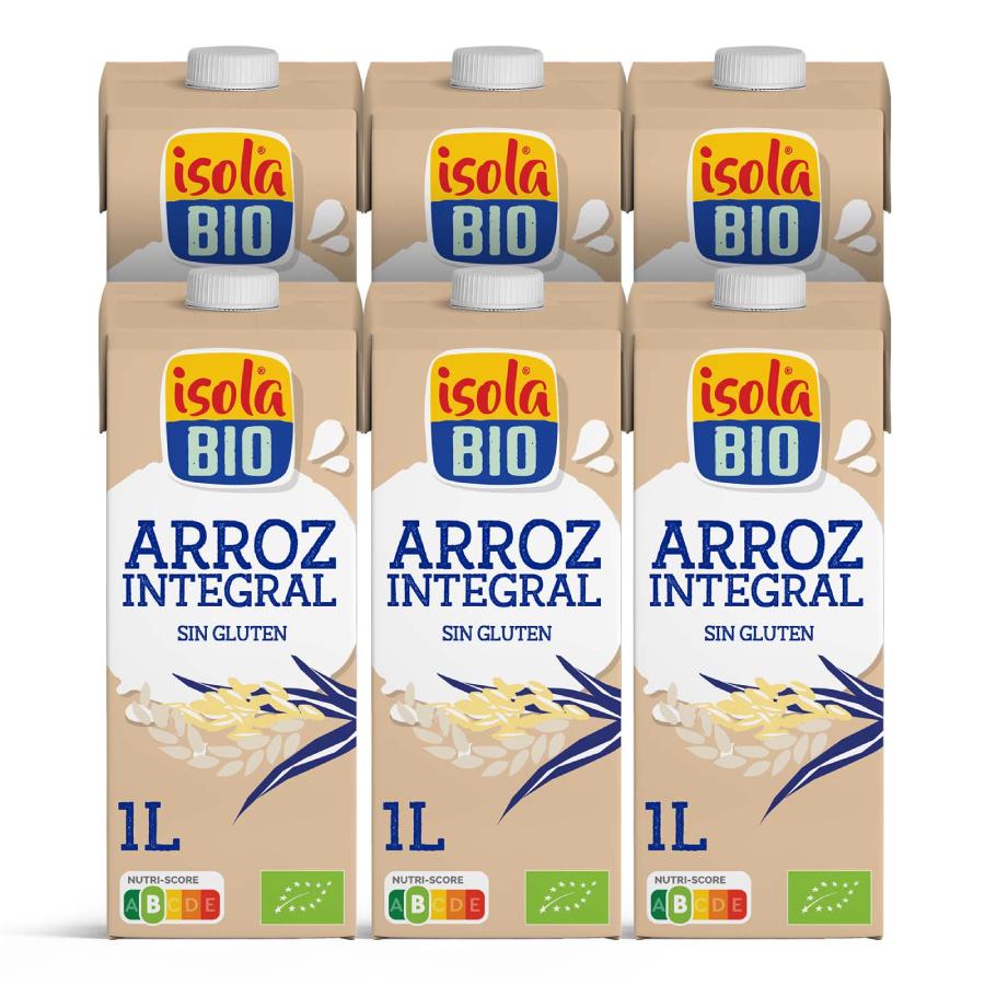 Pack de 6 Bebidas Isola Bio Arroz Integral BIO 1 L