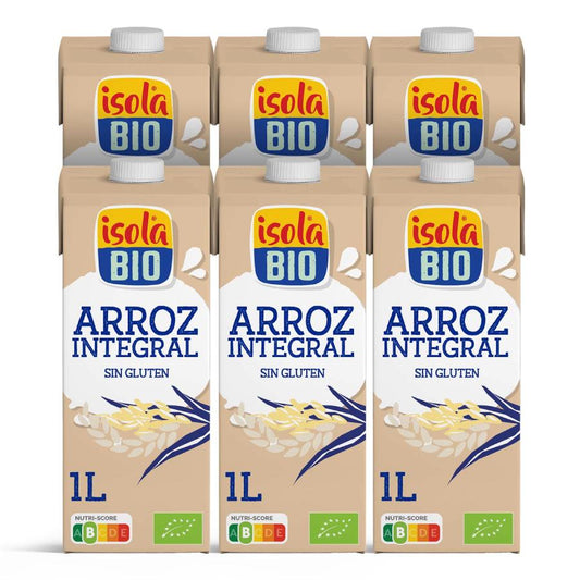 Pack de 6 Bebidas Isola Bio Arroz Integral BIO 1 L