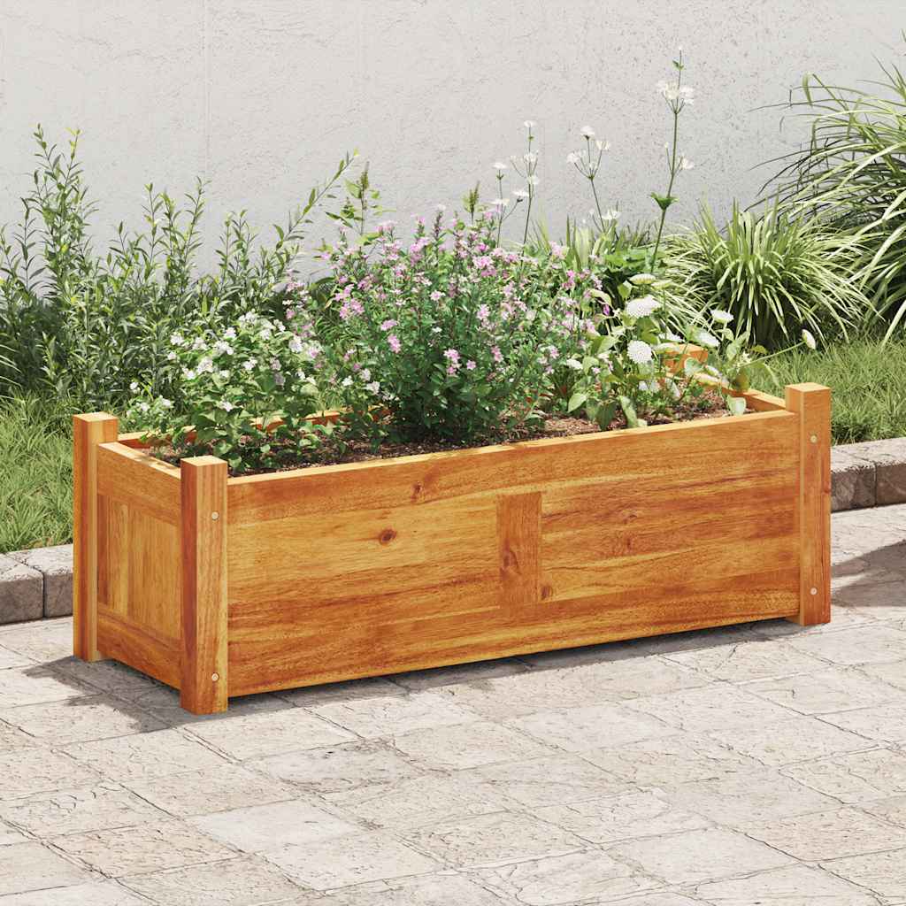 Arriate De Madera De Acacia 76x27,6x25 Cm_2