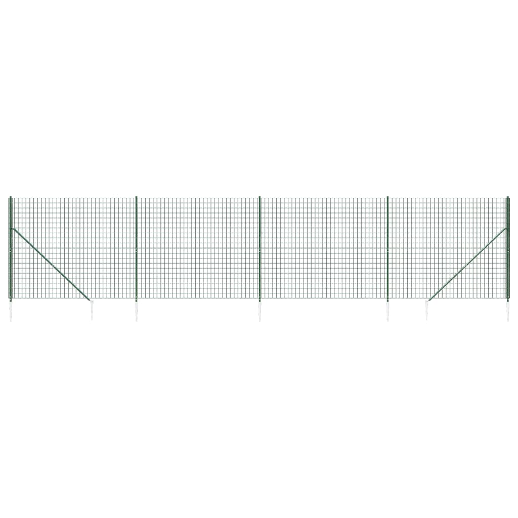 Cerca De Alambre Con Pinchos De Anclaje Verde 1,6x10 M / Vetonek_2