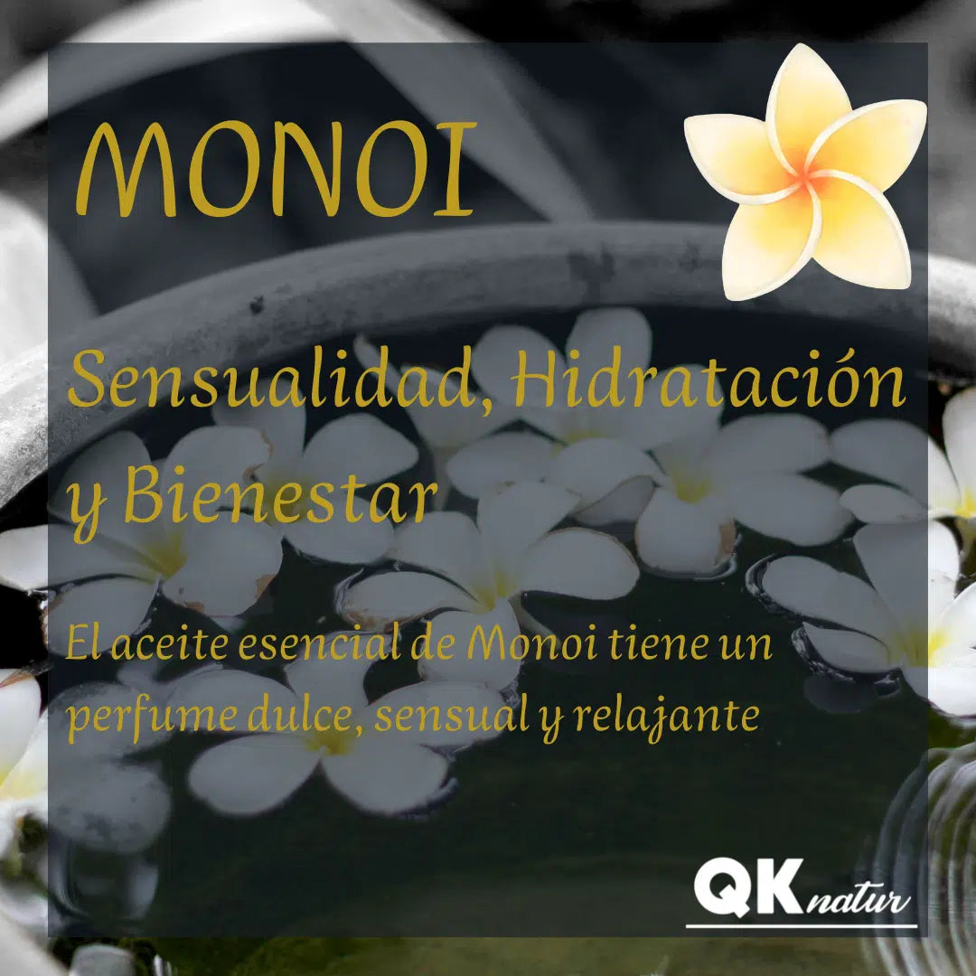 QKnatur - Aceite De Masaje Monoi - 200ml - Bio - Con Ingredientes Naturales. Para Masajes Corporales Relajantes_3