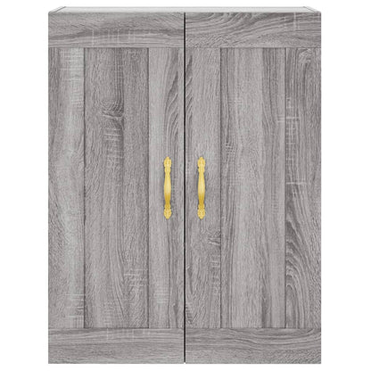 Aparador Alto Madera Contrachapada Gris Sonoma 69,5x34x180 Cm_5